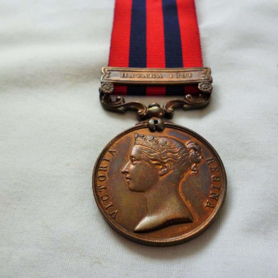 Bronze Indian General Servce Medal 1854