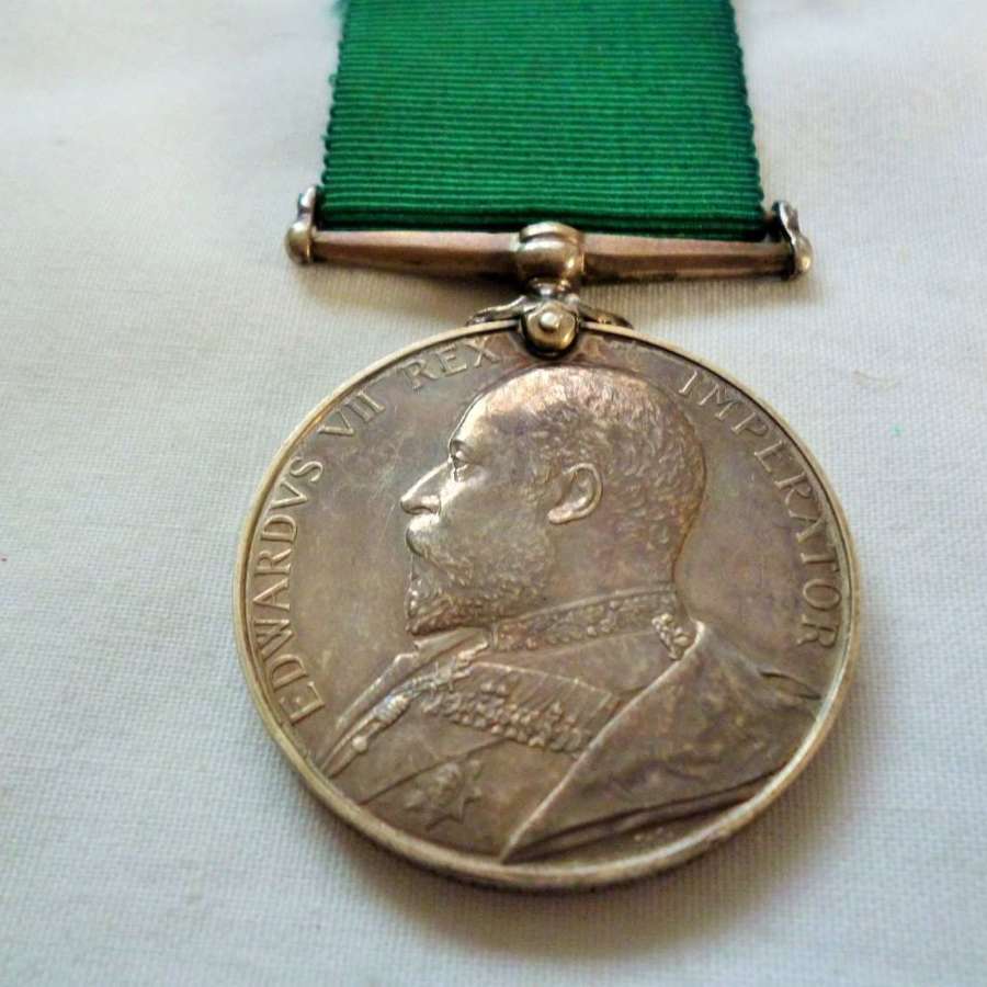 Edward V11 Volunteer Long Service Medal