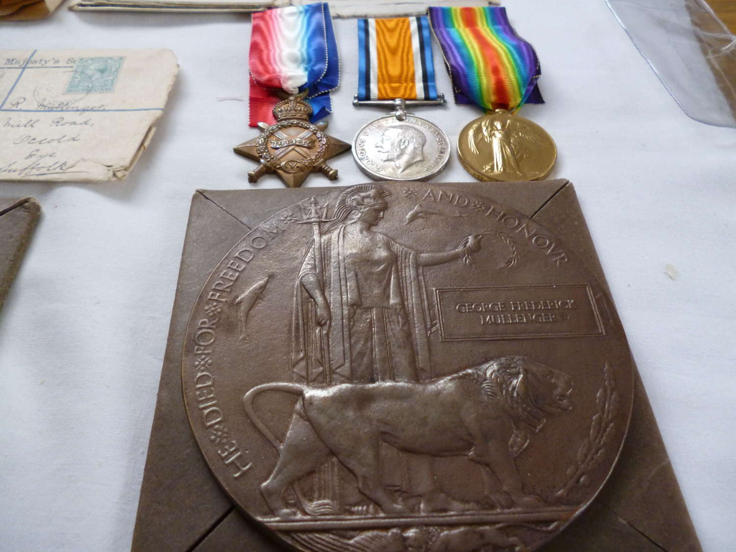 Brothers Casualty Medals Suffolk Regiment