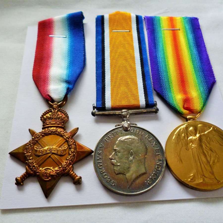 1914-15 Star Trio Captain Royal Army Medical Corp