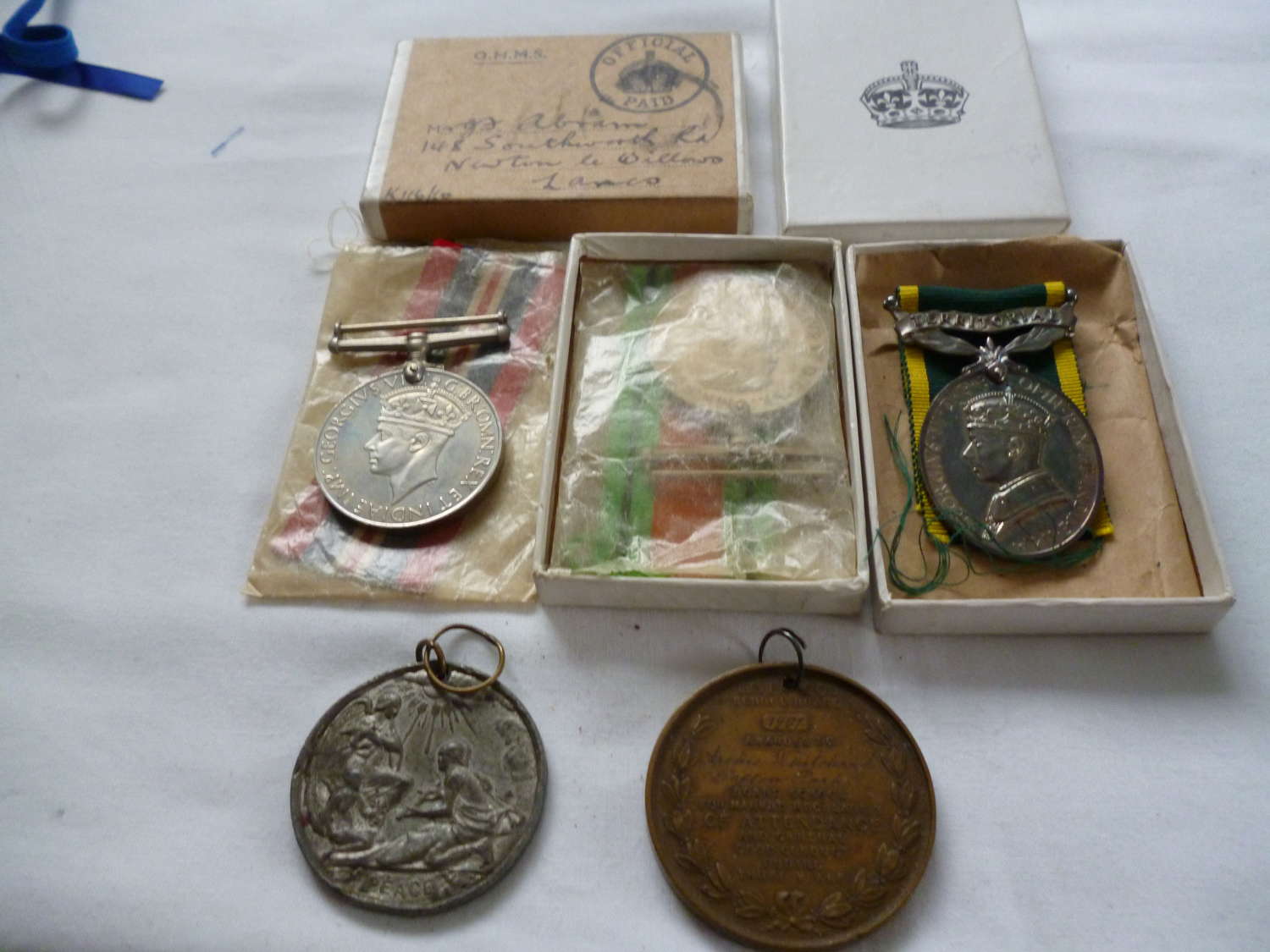 World War 2 Efficiency Medal Group Liverpool Scottish