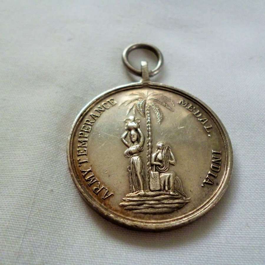 Silver Army Temperance Medal India