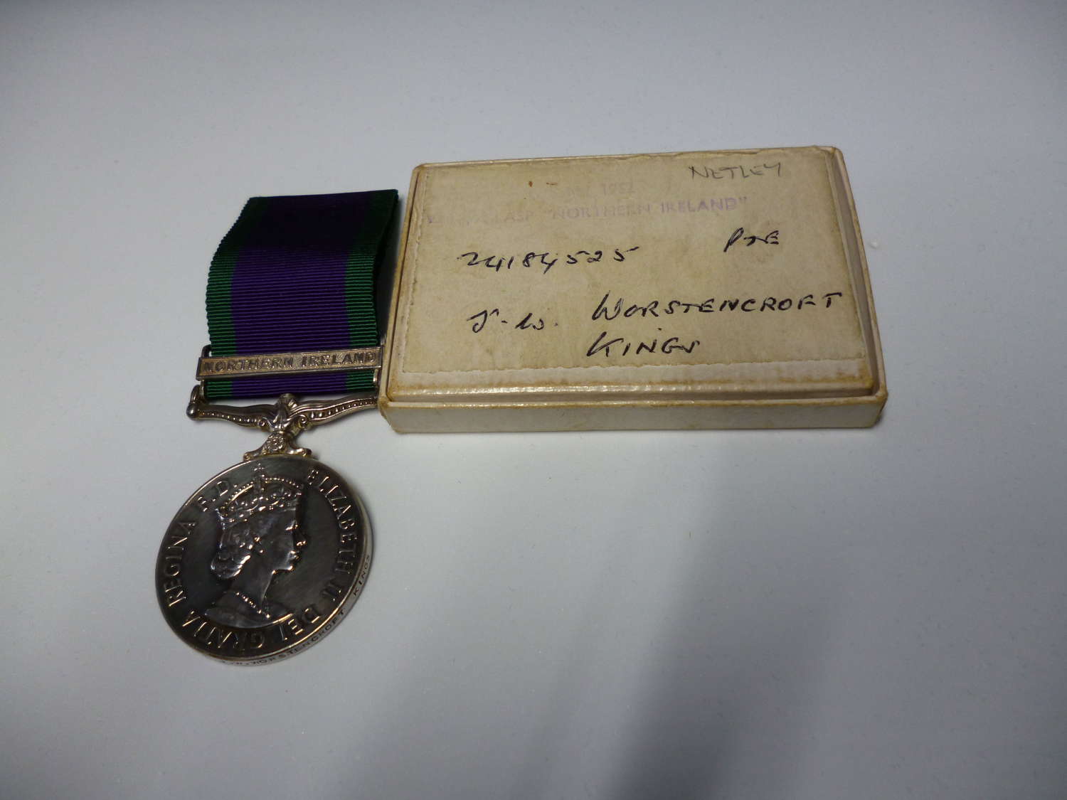 General Service Medal Northern Ireland Kings Regiment