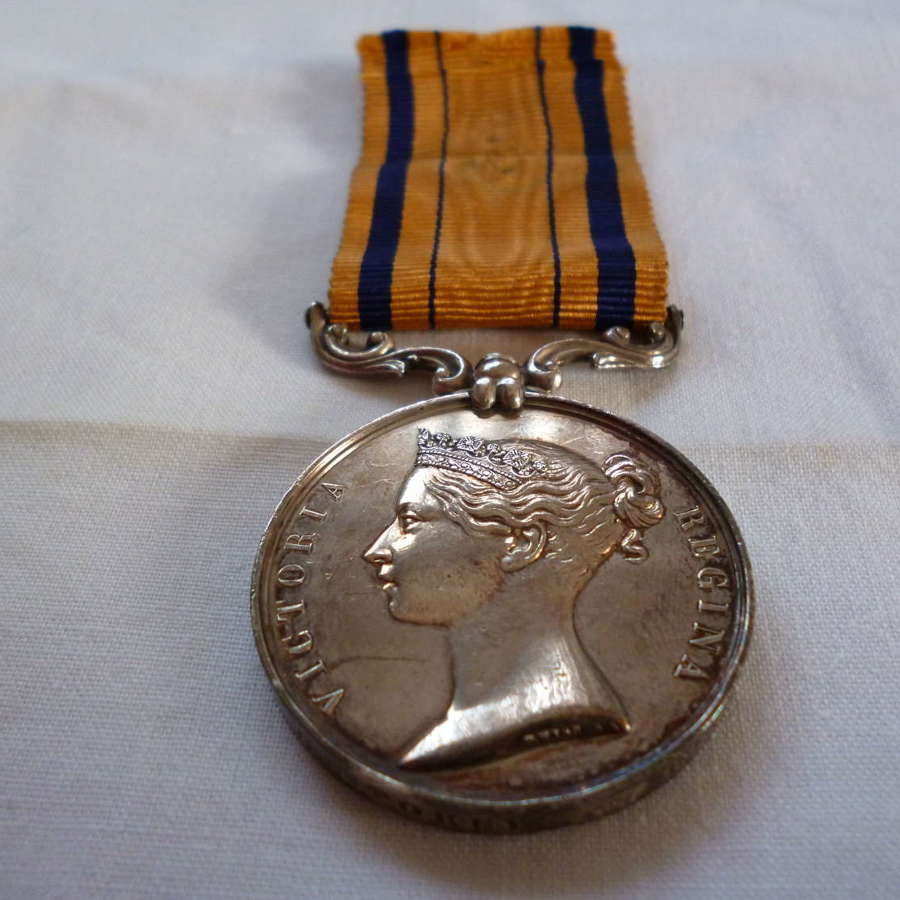 South Africa Medal 1855 named (G. Storey. 2nd Regt.). Queens Royal Reg