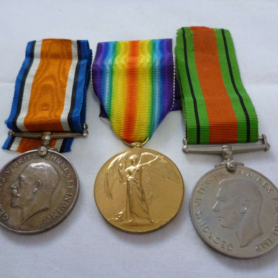 British War, Victory & Defence Medals Machine Gun Corp