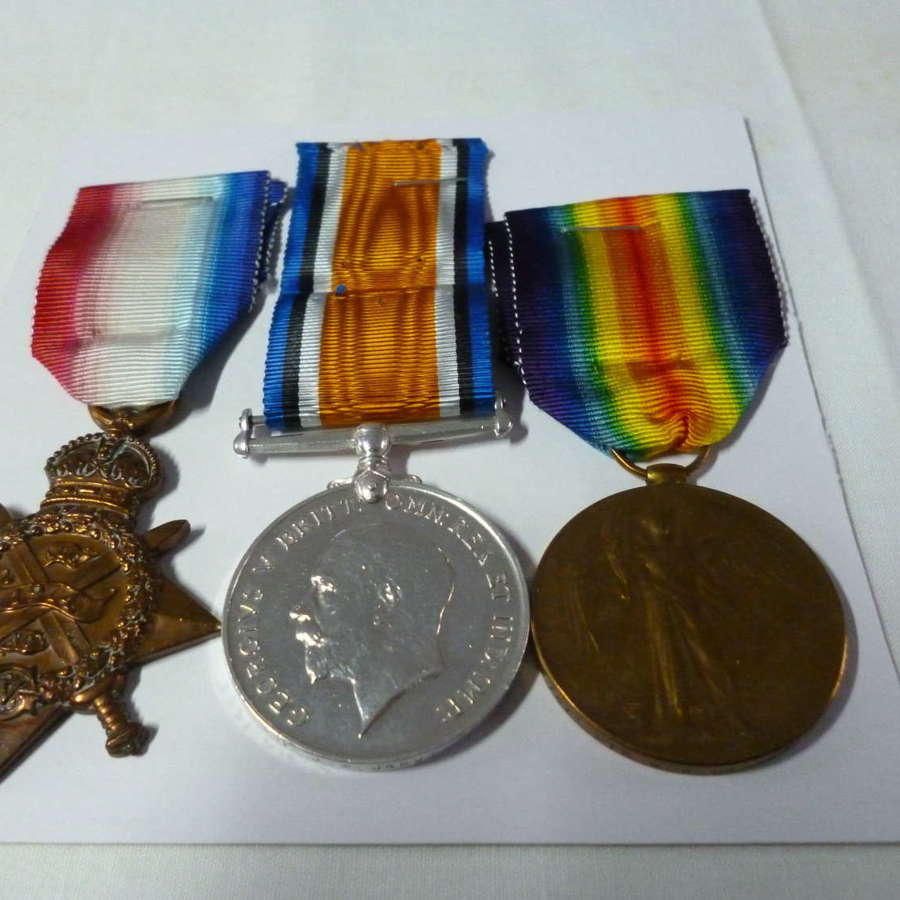 1914 Trio Coldstream Guards Wounded 1914