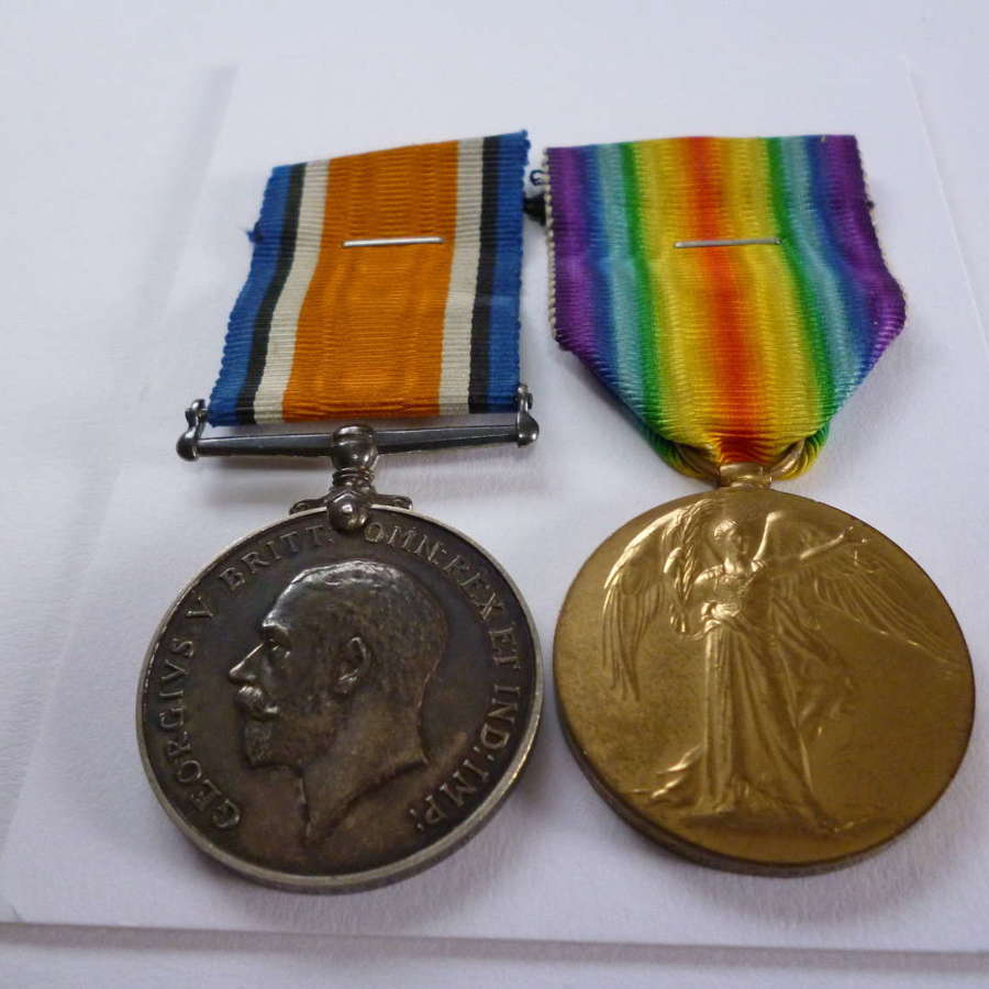British War & Victory Medals Captain Caruthers  R.A.M.C