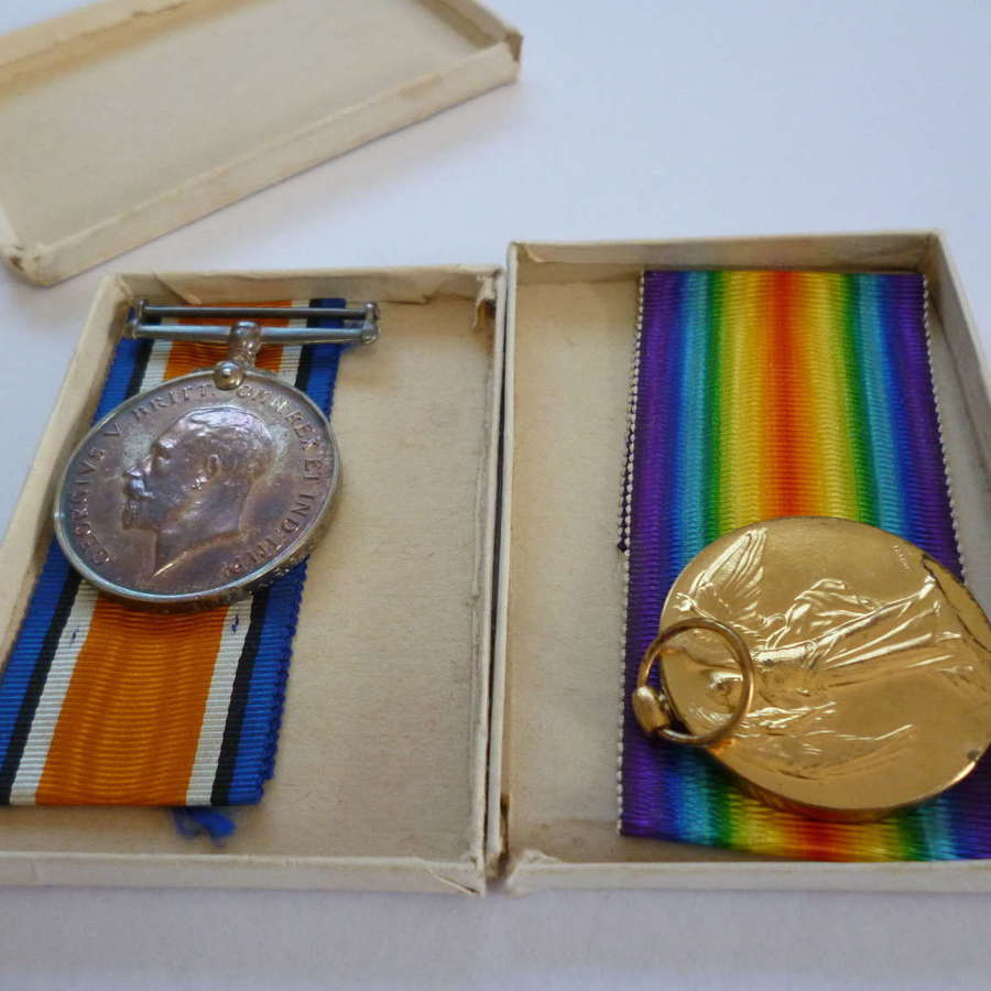 British War & Victory Medals Kings Royal Rifle Corp
