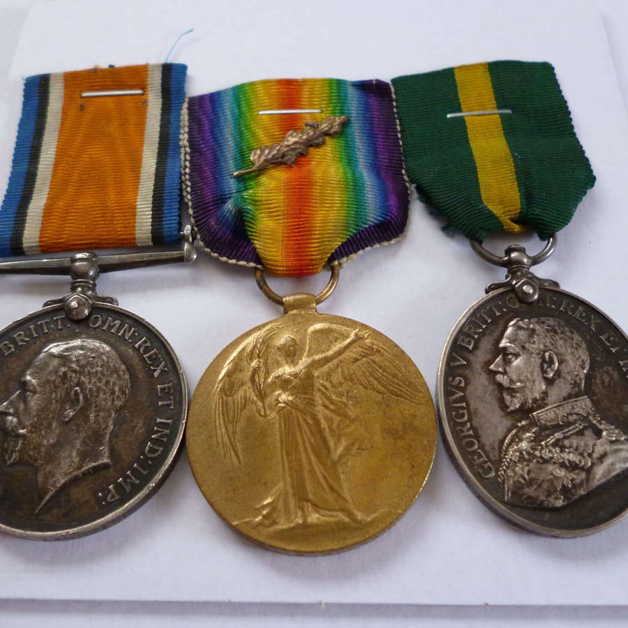 Territorial Force War Medal Group Manchester Regiment