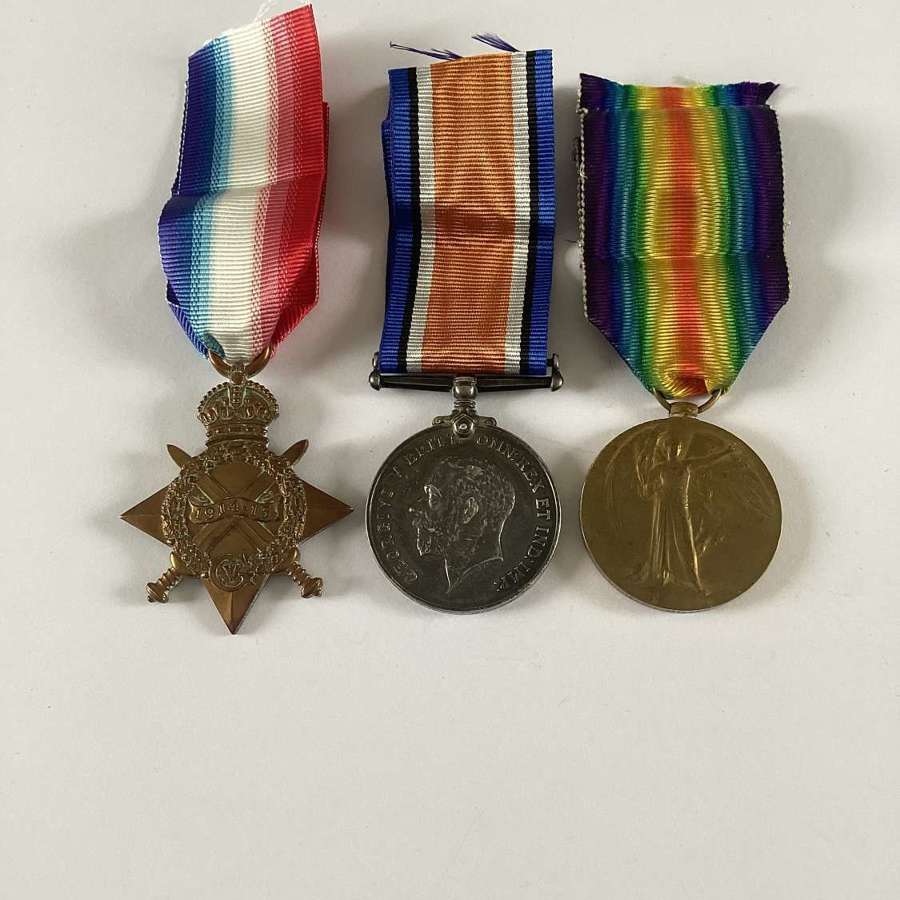 1914-15 Star Trio  to an Officer in the Royal Scots