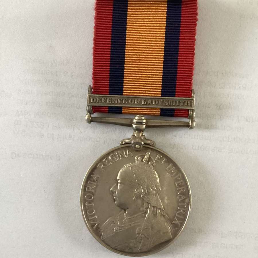 1 Bar Queens South Africa Medal Liverpool Regiment