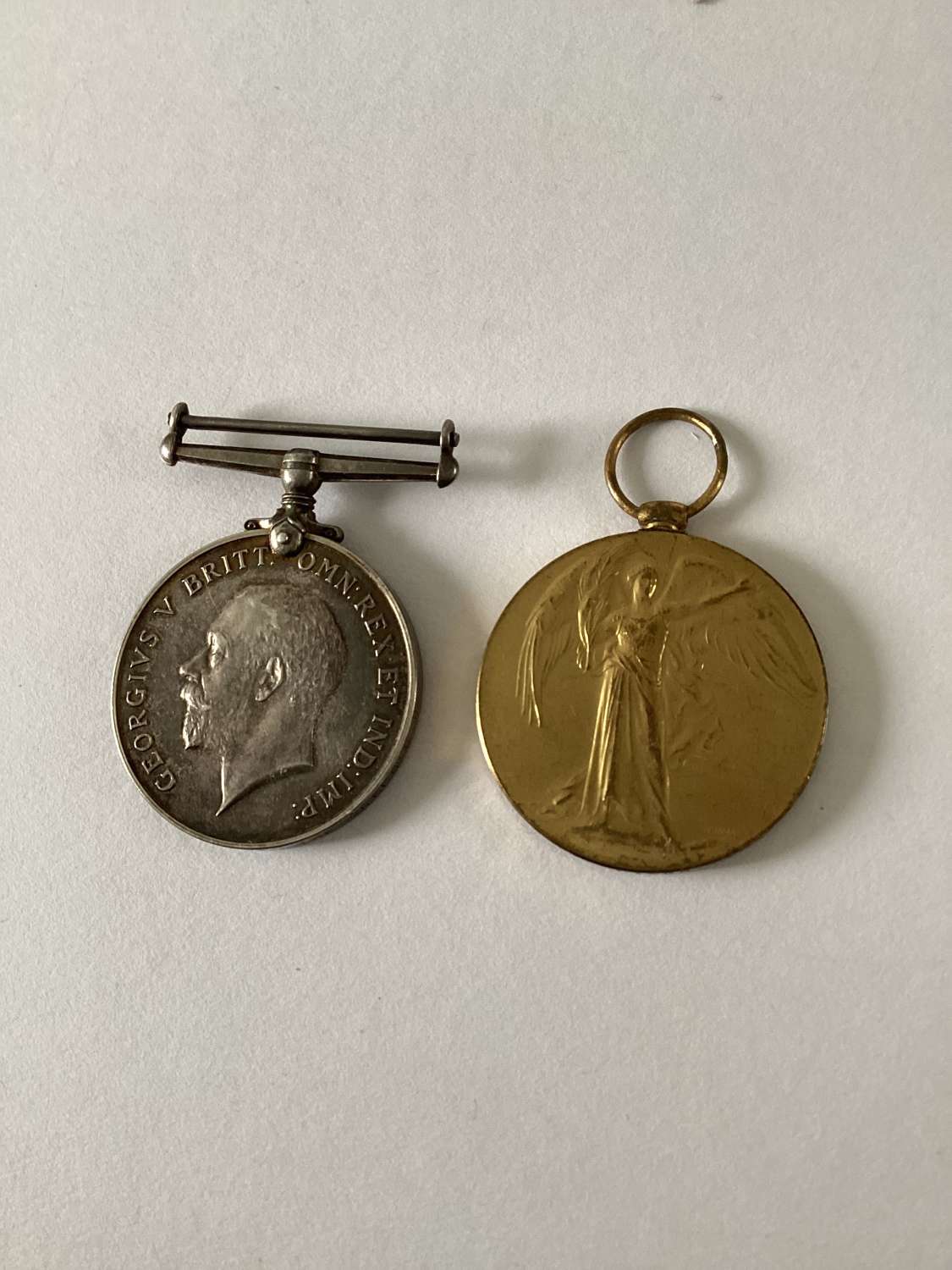 British War & Victory Medals the Queens Regiment