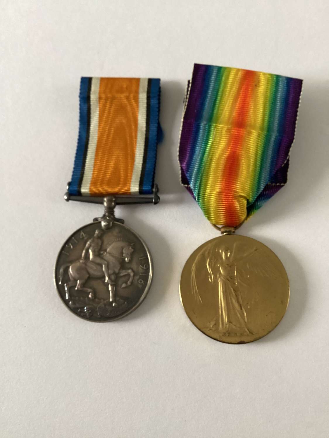 British War & Victory Medals 6th London Regiment.