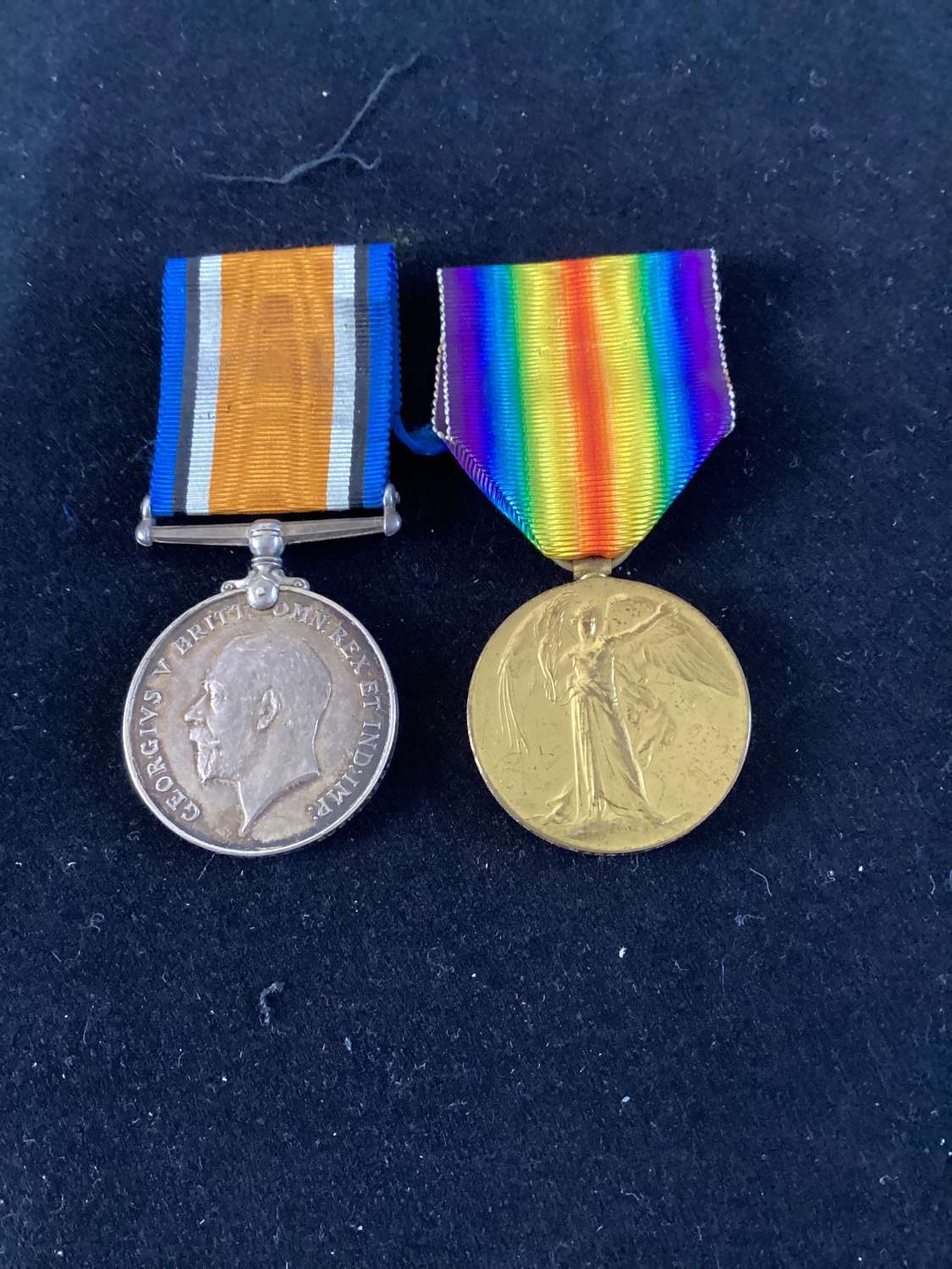British War & Victory Medals 2289 Private. S. Bird. Suffolk Yeomanry
