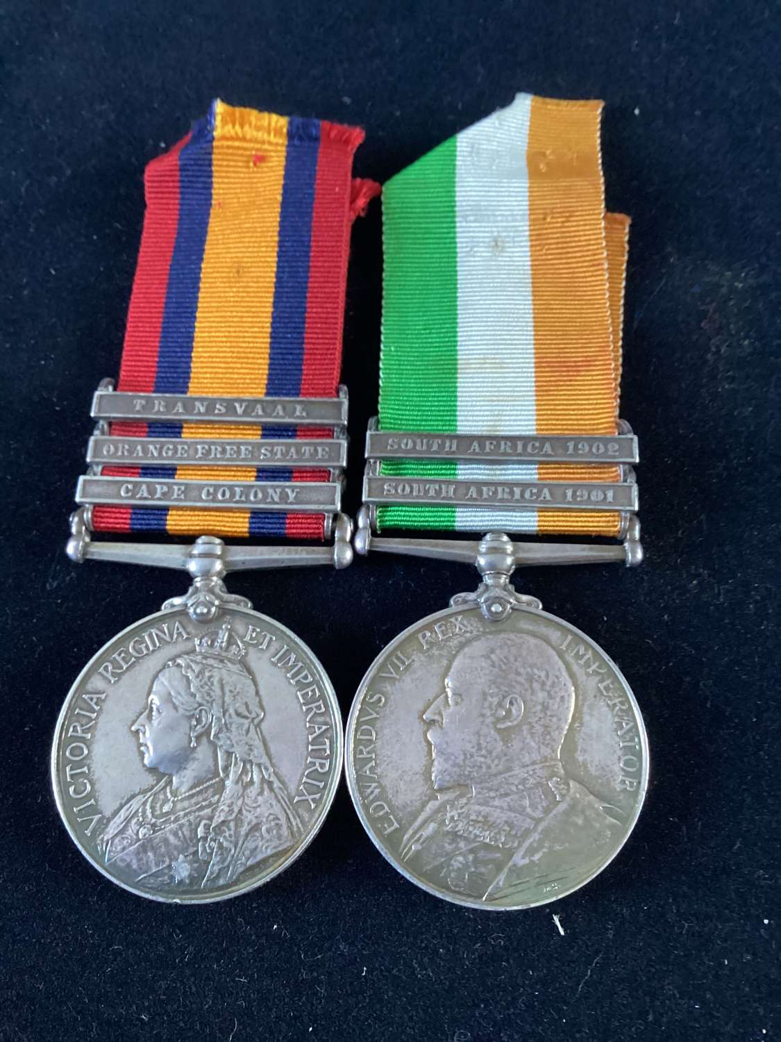 Queen & Kings South Africa Medals 5945 Private. H. Lloyd. Northamptons