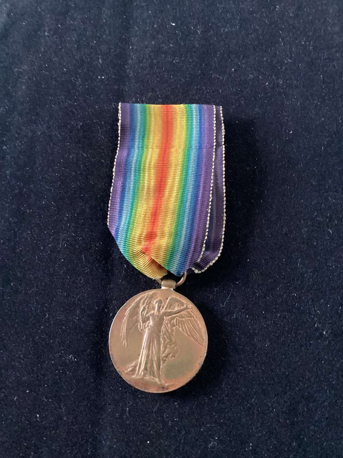 Victory Medal (6014 Pte J E Tillin Notts & Derby Regt)