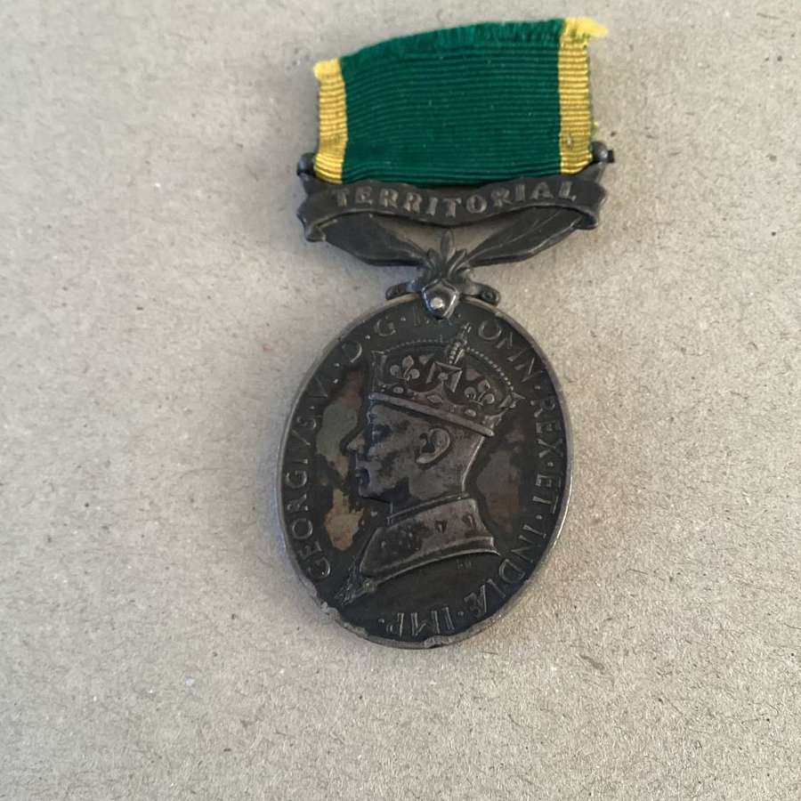 Efficiency Medal GVI with Territorial clasp