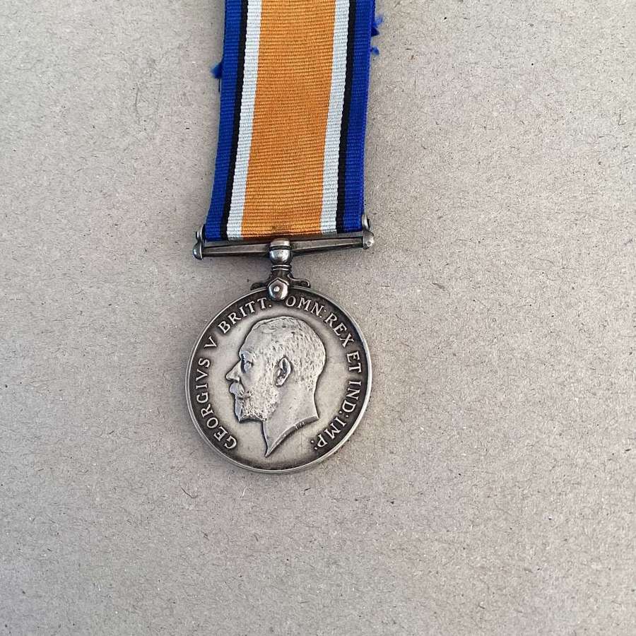 British War Medal 58481 Pte J Saunders South Wales Borderers