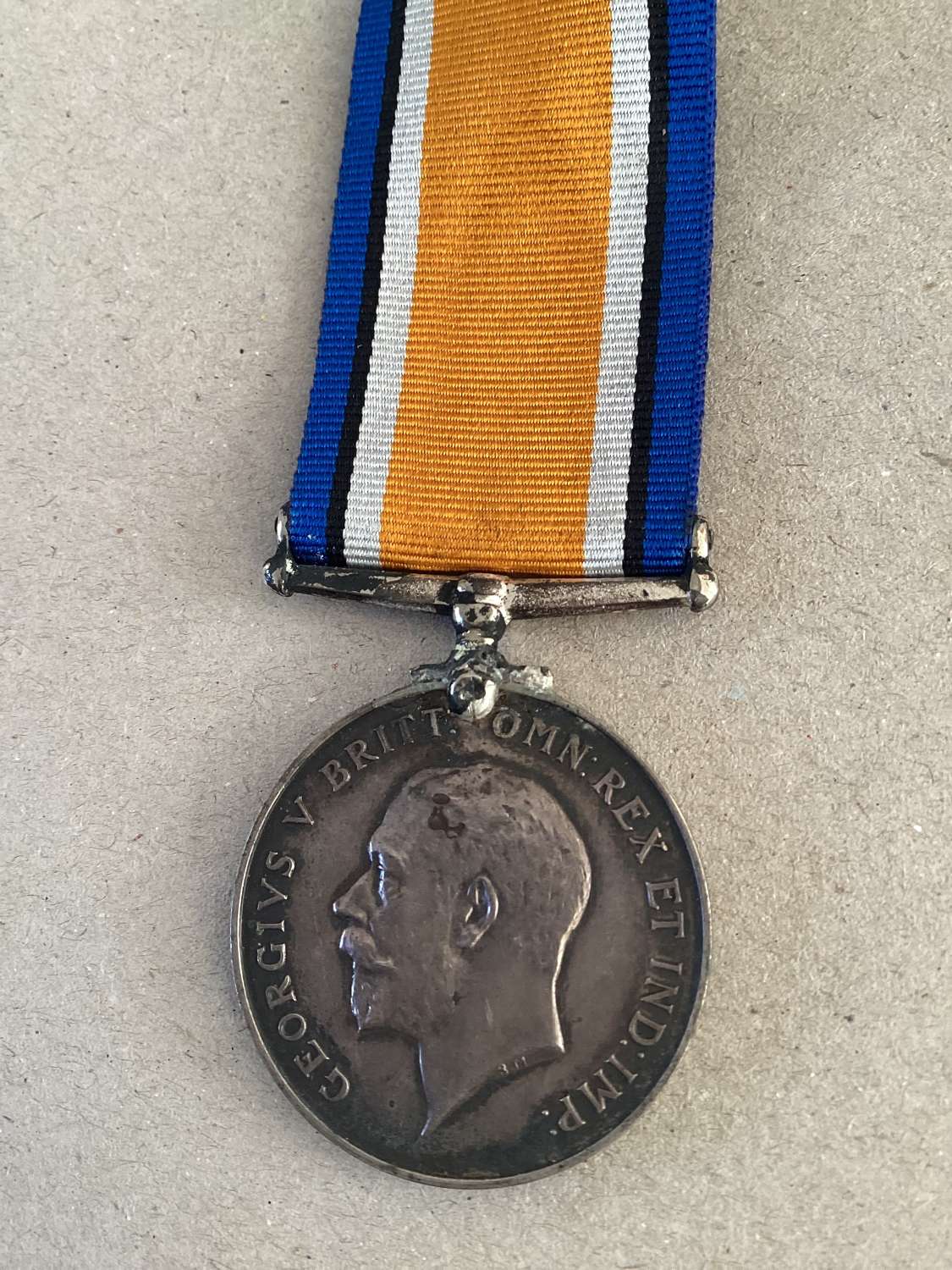 British War Medal 12966 Pte R Warburton Loyal North Lancs Regiment