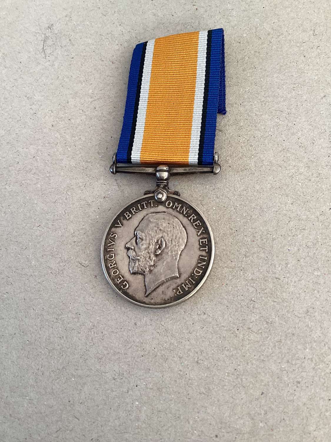 ,British War Medal (7225 Hawker 9-London Regiment