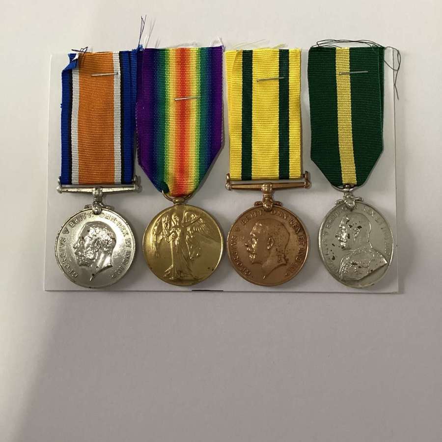 Territorial Force War Medal Groip Army Service Corp