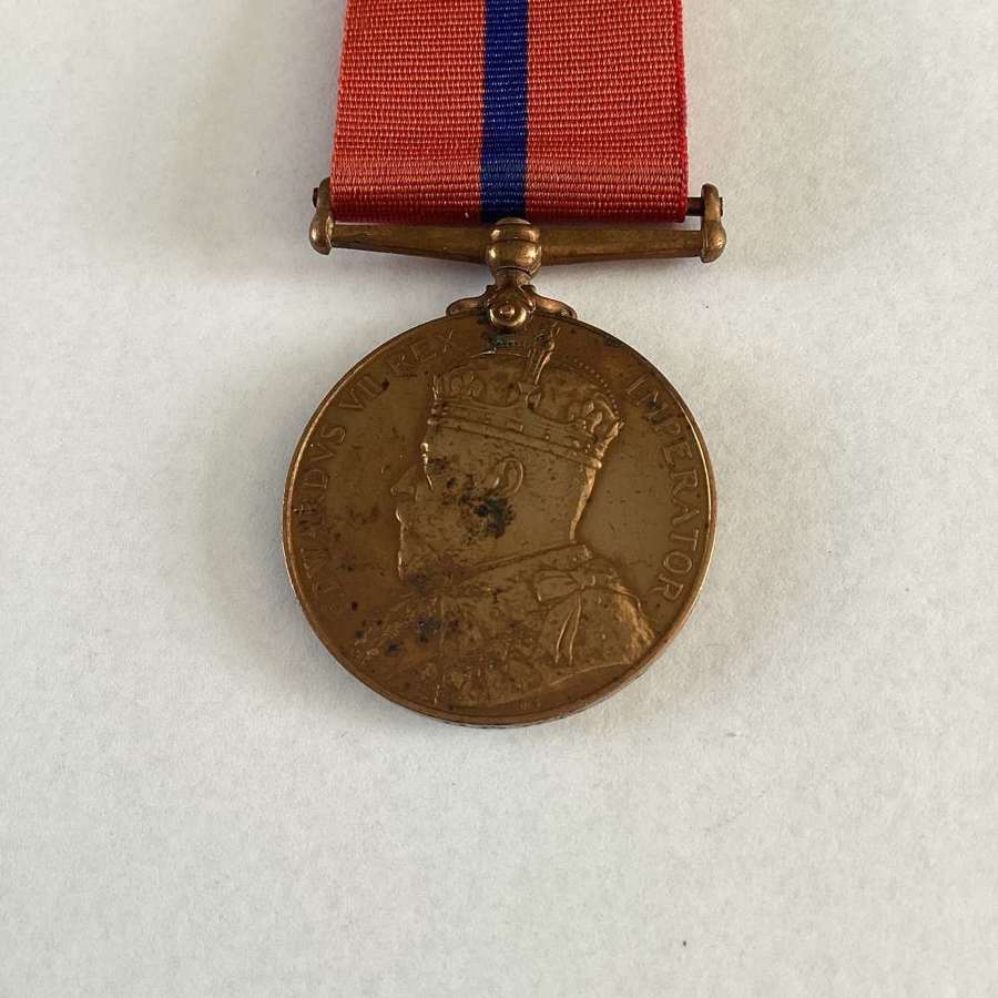ERVII 1902 Coronation medal Metropolitan Police
