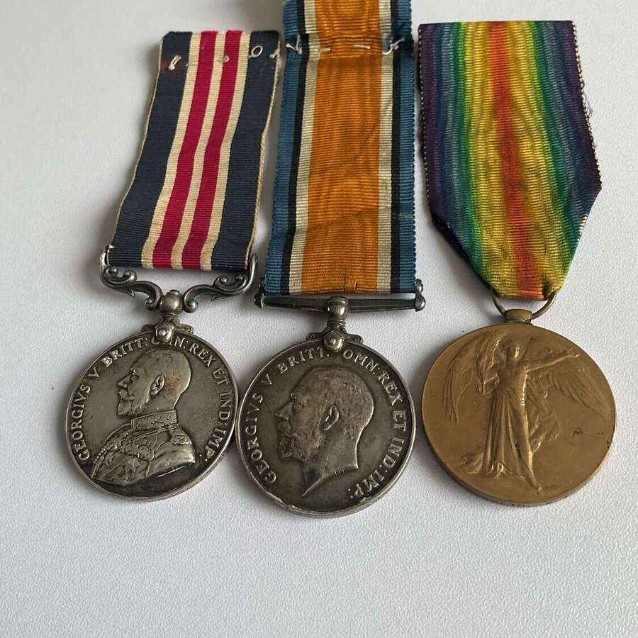 Military Medal & Pair 10th West Yorkshire Regiment