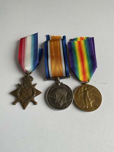 1914 Star Trio Bedford REgiment