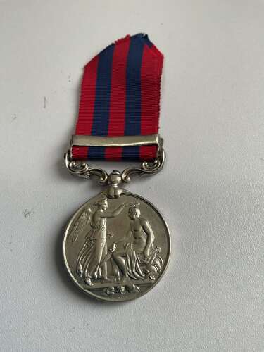 India General Service 1854-95, 1 clasp, Hazara 1888 (1503 Pte J. Wood. 2nd. Bn R. Suss.R.)