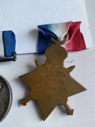 Q1914-15 Star Trio Royal Naval Reserve