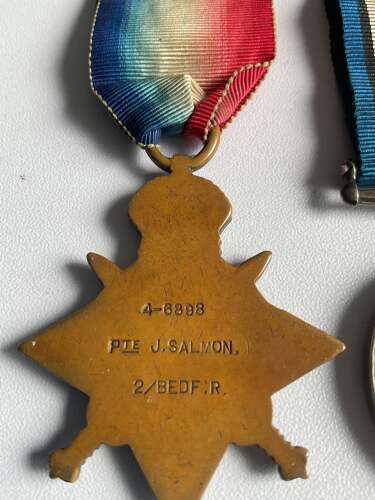 Hree: Private J. Salmon, Bedfordshire Regiment