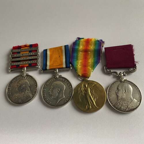 QSA,BWM, Vic & LSGC 3265 Sjt: W. F. Whittaker. Middx: Regt