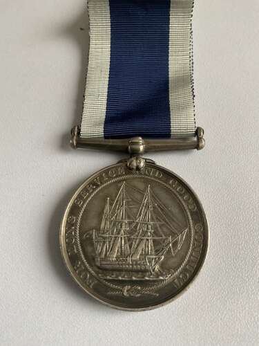 Royal Navy L.S. & G.C., V.R., narrow suspension (Harry Allum, Pte. No. 2544 Chat. R.M.L.I.