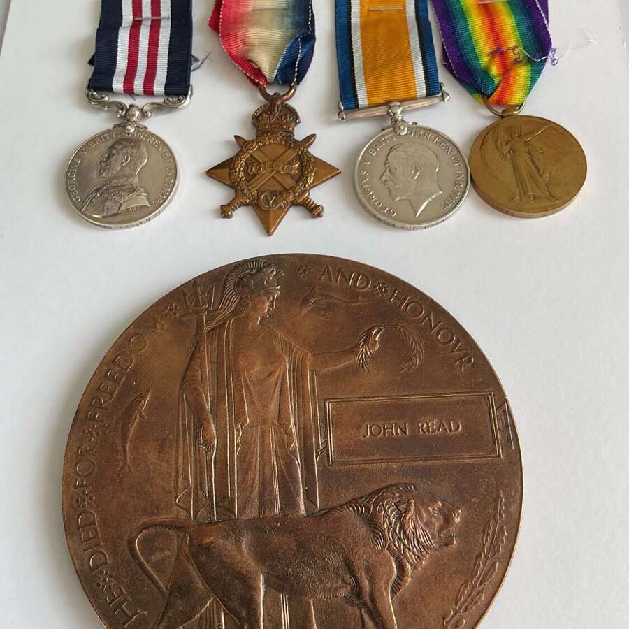 Military Medal, Trio & Plaque Royal Garrison Artillery