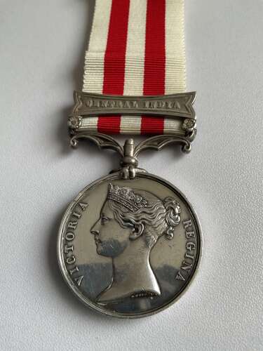 Indian Mutiny Medal 1 Bar Central India Lochen Horse Field Artillery