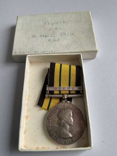Africa General Service Medal 1 Bar Kenya Royal Air Force