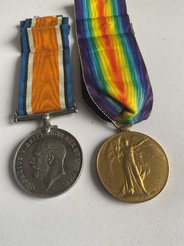 British War & Victory Medals Tank Corp