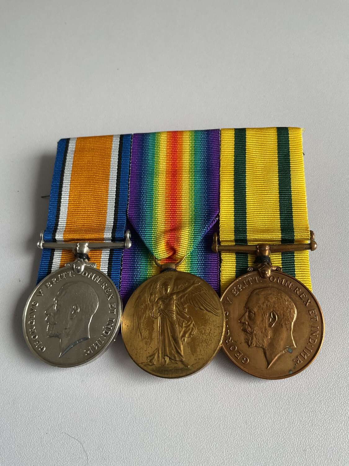 Territorial Force War Medal  Casualty Trio  pembroke & Glamorgan Yeomanry