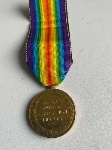 Victory Medal J. Ellison Durham Light Infantry