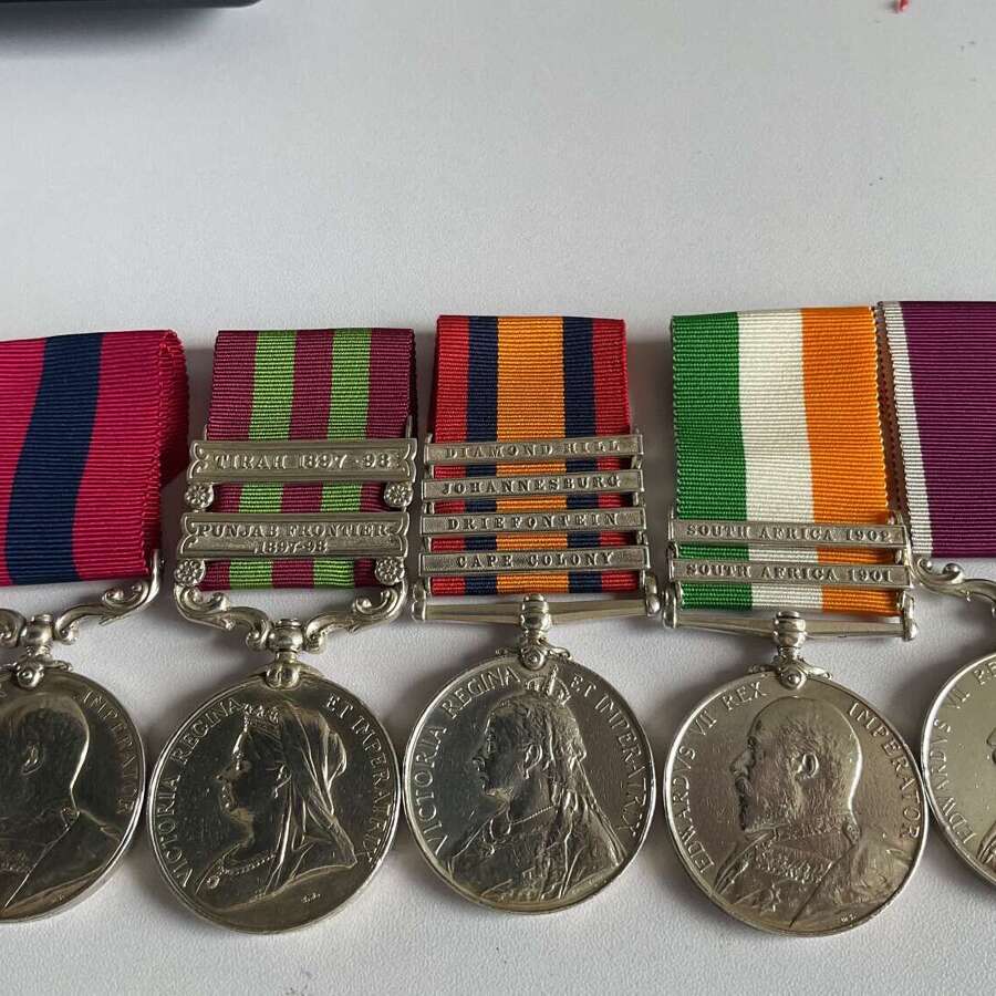 A Boer War D/C/m/ Group of 5 Devonshire Regiment
