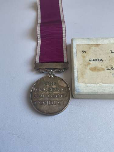 Arny Long service & Good Conduct Medal  Royal Army Pay Corp