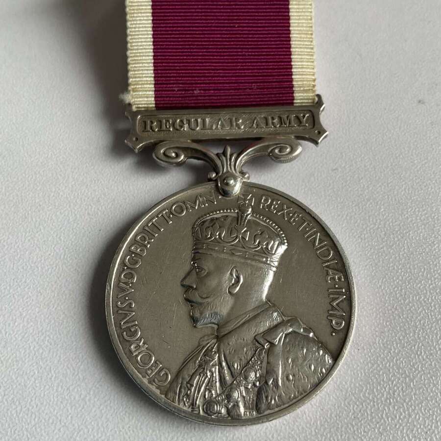 George V Army Long Service Medal R.A.O.C.