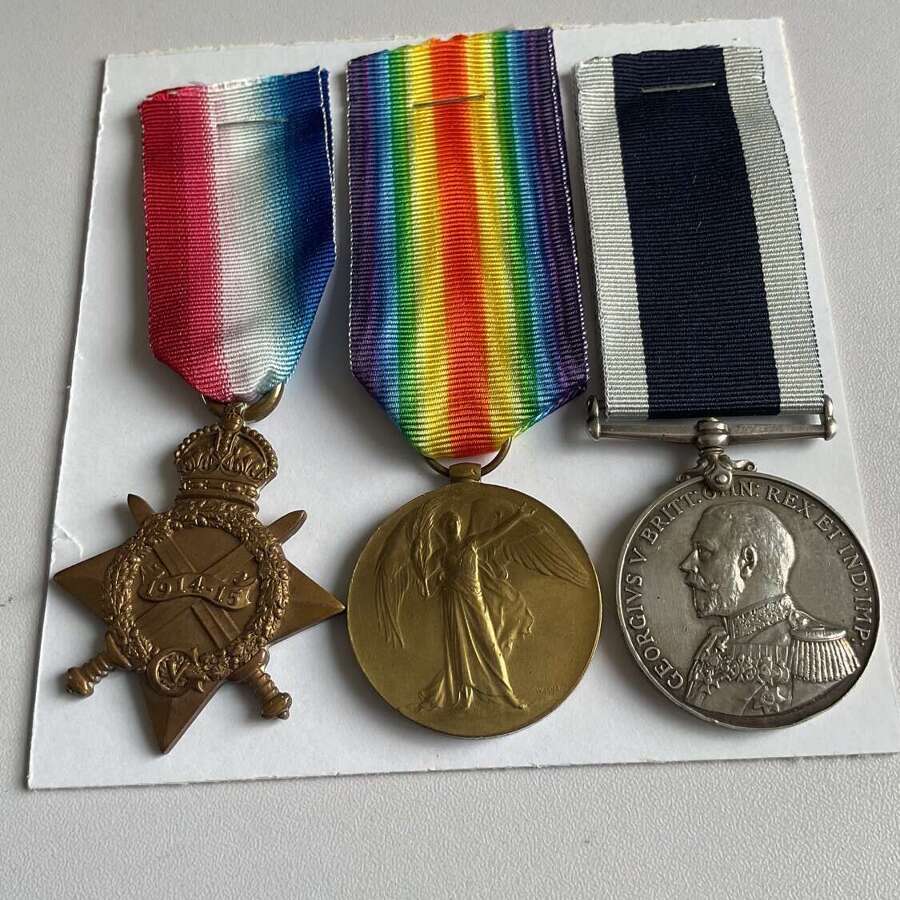 Royal Naval Reserve long service group of three