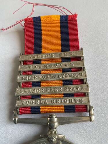 5 Bar Queens South Africa Medal Royal Engineers