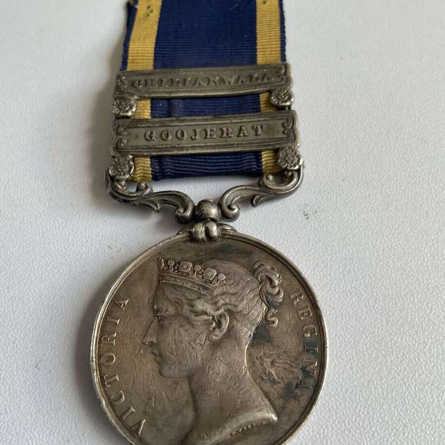 Scarce 2 Bar Punjab Medal