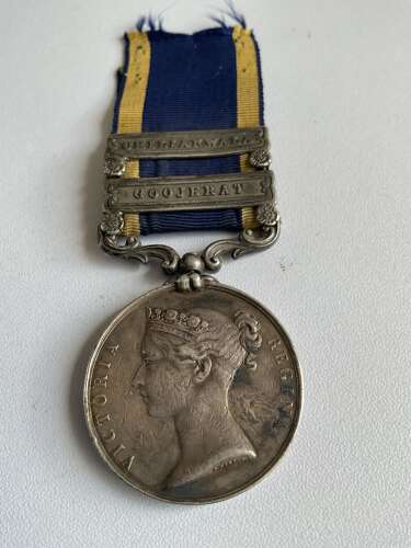Scarce 2 Bar Punjab Medal