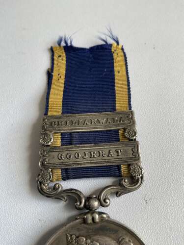 Scarce 2 Bar Punjab Medal
