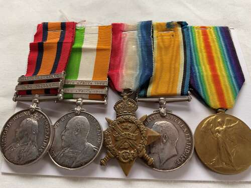 QSA / KSA & 1914 Star Trio  N. McCann, Cheshire Regiment, later Royal Welsh Fusiliers