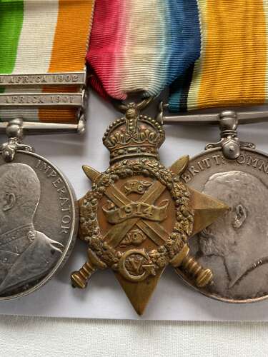QSA / KSA & 1914 Star Trio  N. McCann, Cheshire Regiment, later Royal Welsh Fusiliers