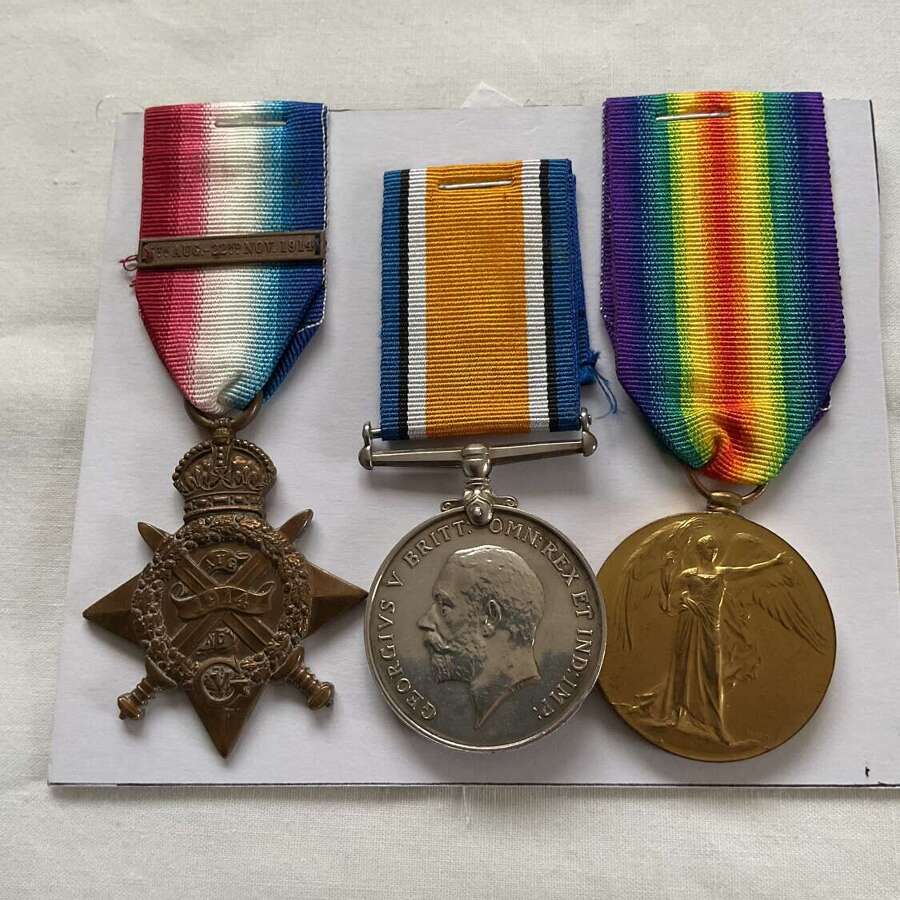1914 Star Trio Gloucestershire Regiment